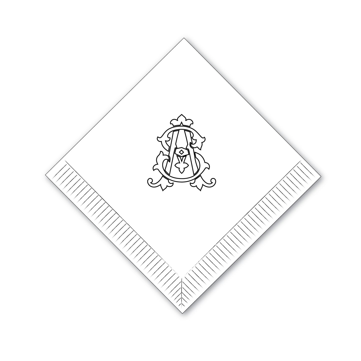 Personalized Napkins | Classic Duogram 1