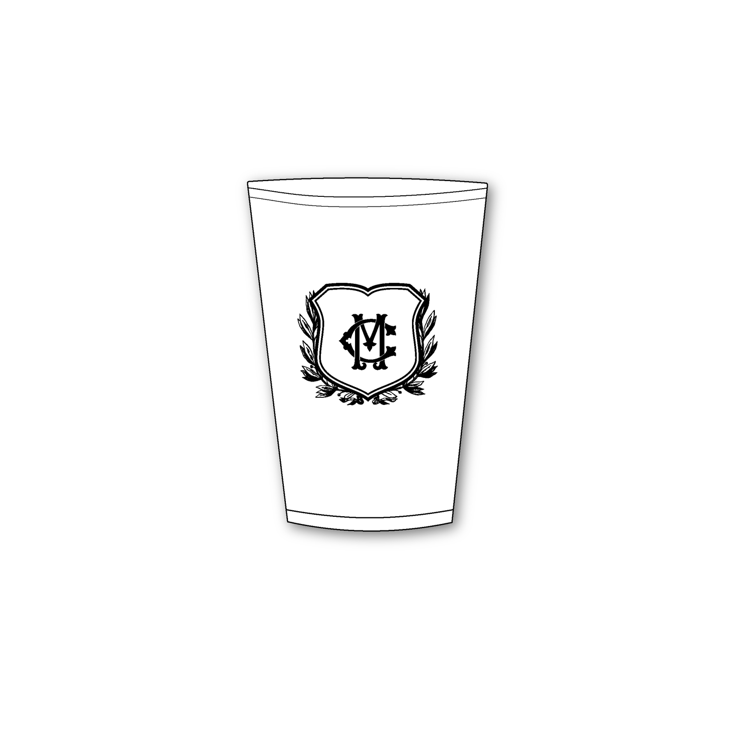 Personalized Cups | Duogram Crest 1