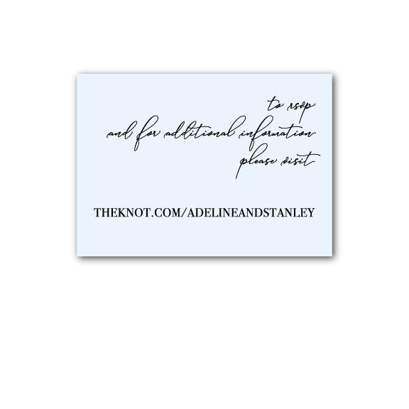 Wedding | Holly Collection | Small RSVP Card or Website Card