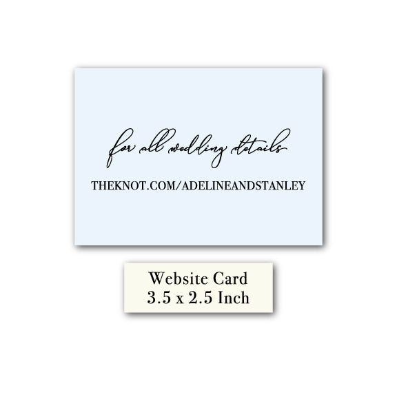 Wedding | Holly Collection | Small RSVP Card or Website Card