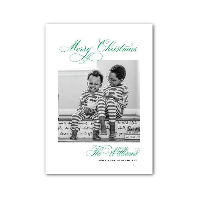 Holiday Photo Card | Wish you a Merry Christmas