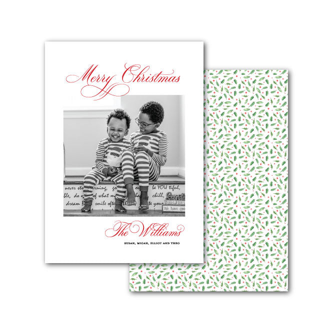 Holiday Photo Card | Wish you a Merry Christmas