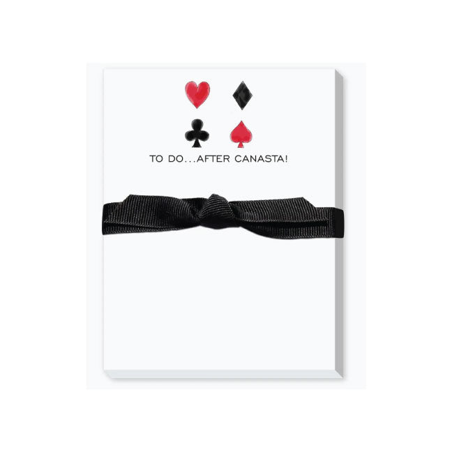 Notepad | To Do After Canasta