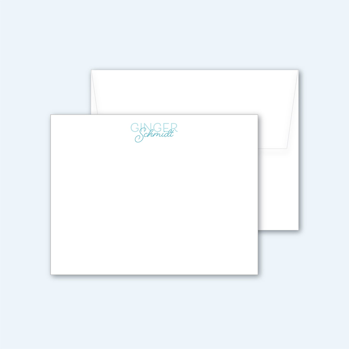 Flat Notecard | Font Pair