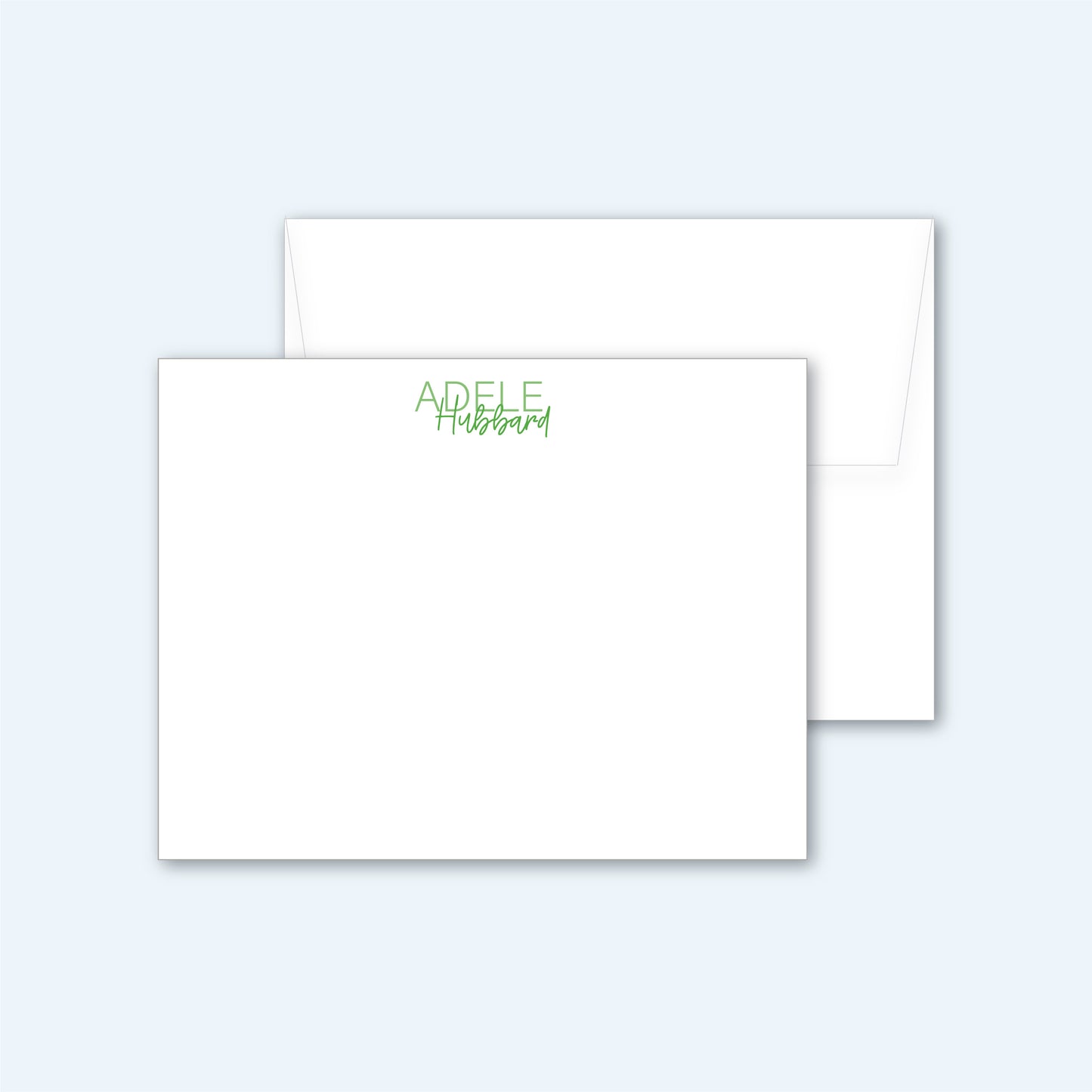 Flat Notecard | Font Pair
