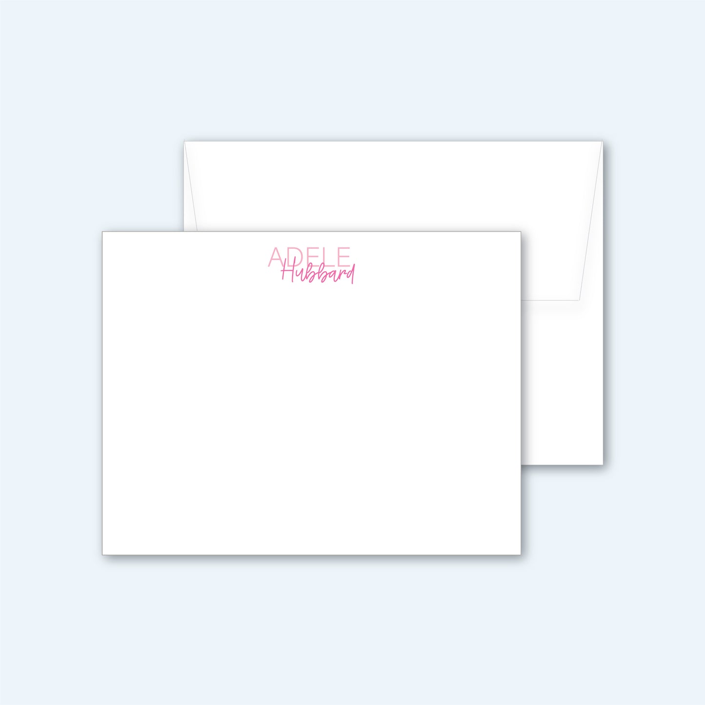 Flat Notecard | Font Pair