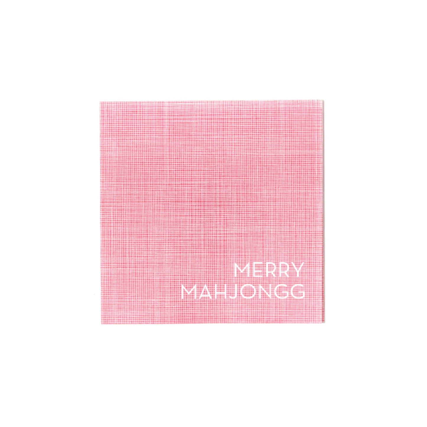 MahJongg Napkins | Merry MahJongg in Pink