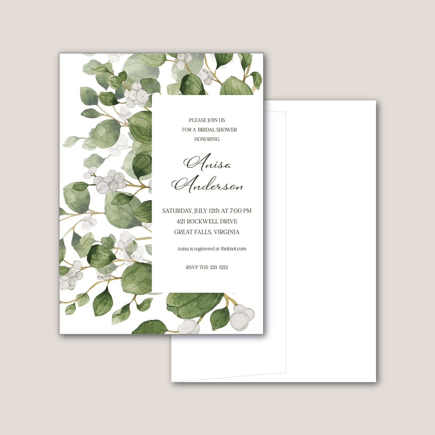 Invitation | Snowberry
