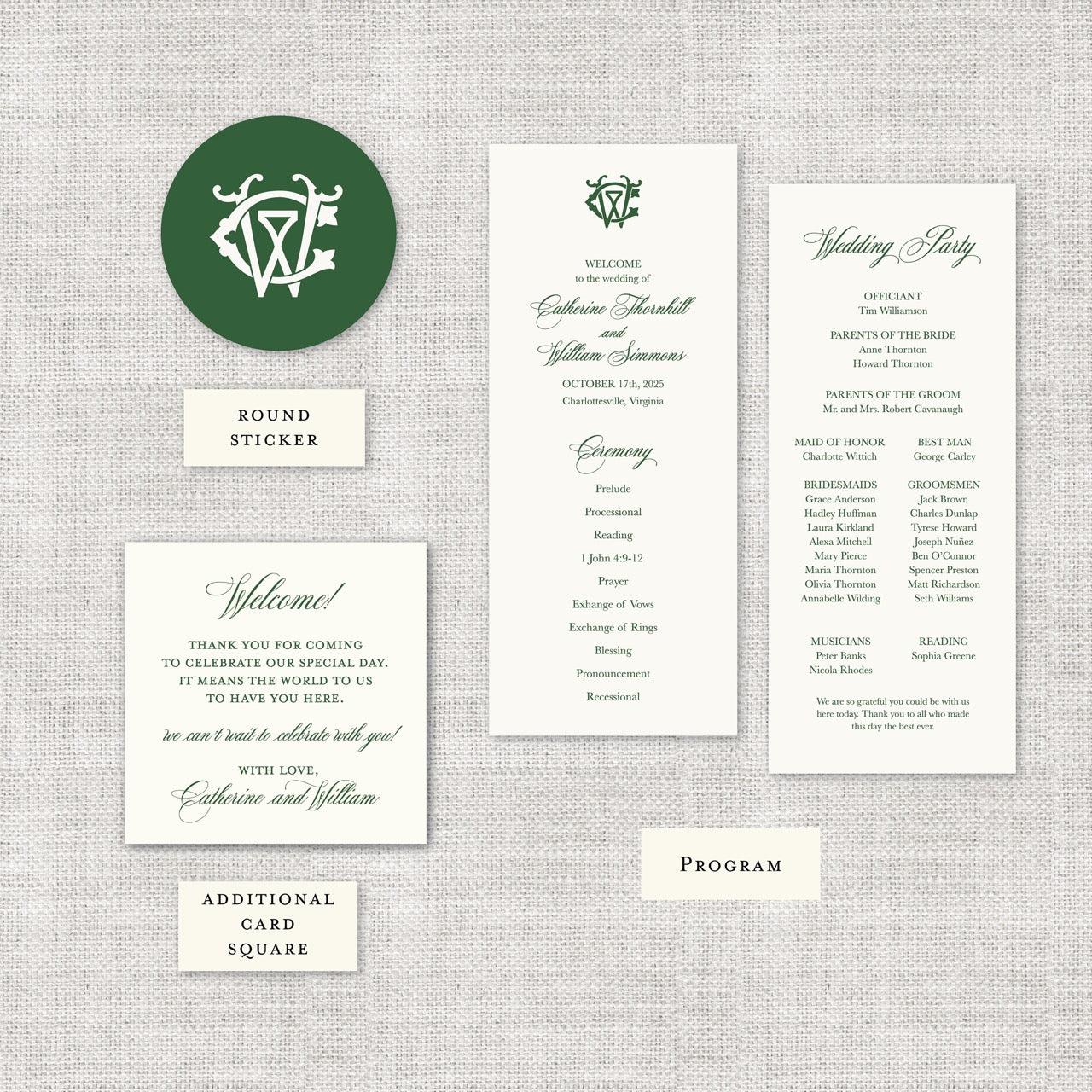 Wedding | Catherine Collection | Sticker
