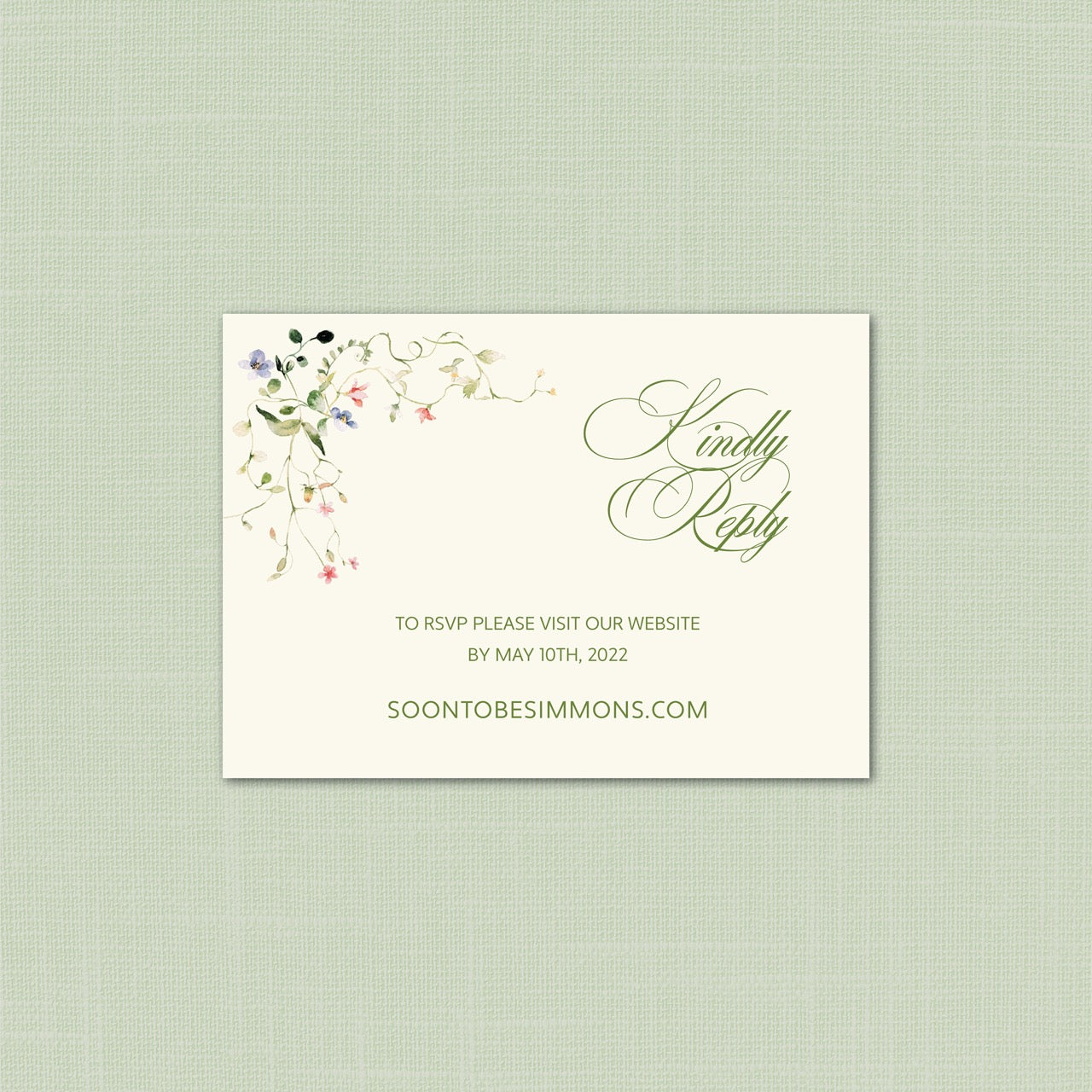 Wedding | Wildflower Collection | RSVP Card