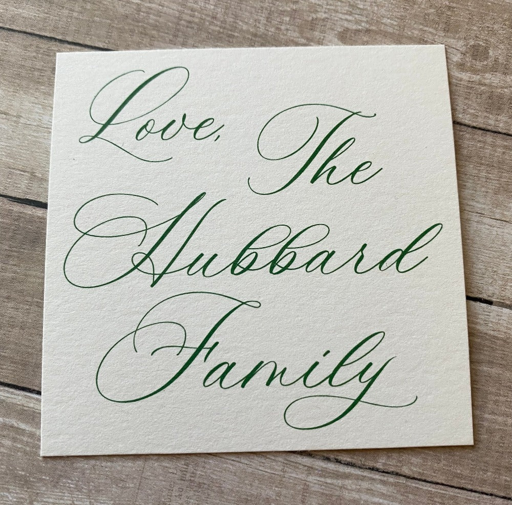 Gift Tag | Signature | Love From
