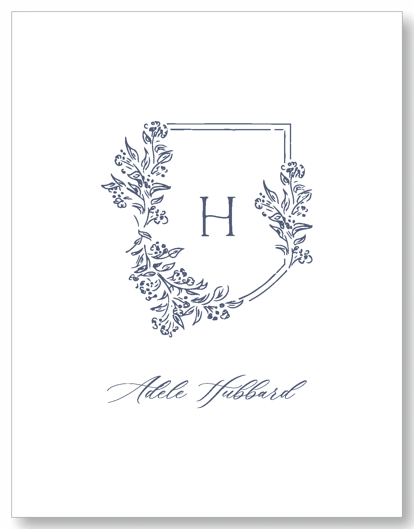 Crest Collection | Folded Note | Adele - Paper & Gifts By Adele