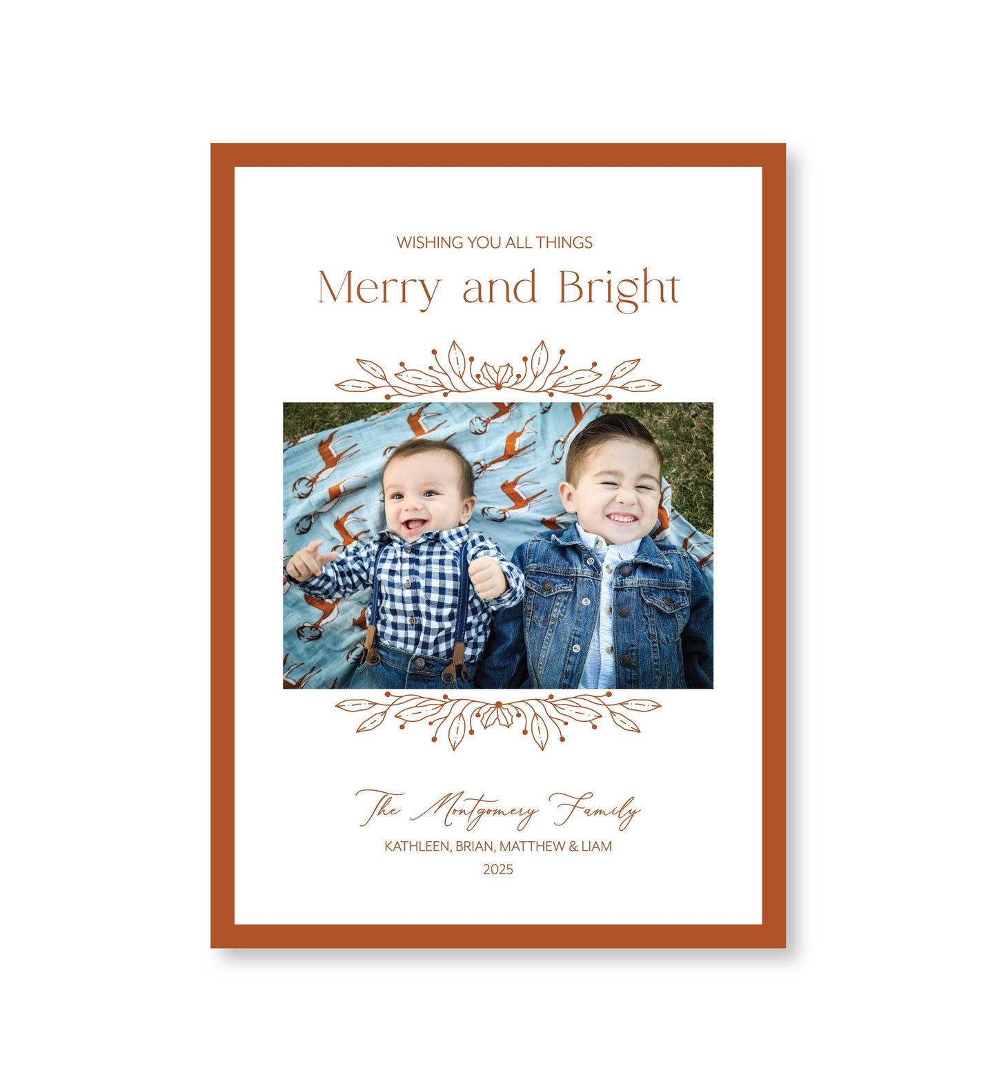 Holiday Photo Card | Autumn Leaves
