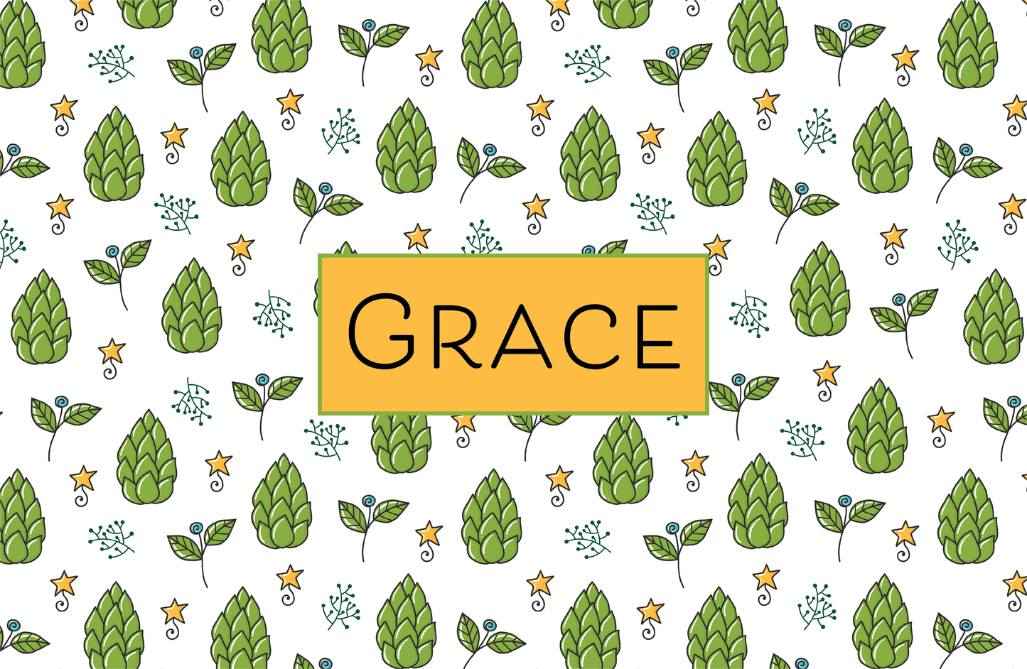 Laminated Placemat | Green Pinecone