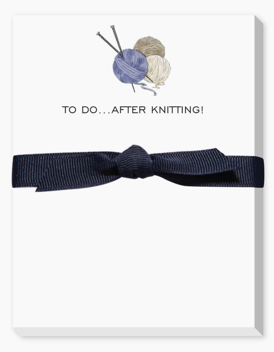 Notepad | To Do....After Knitting