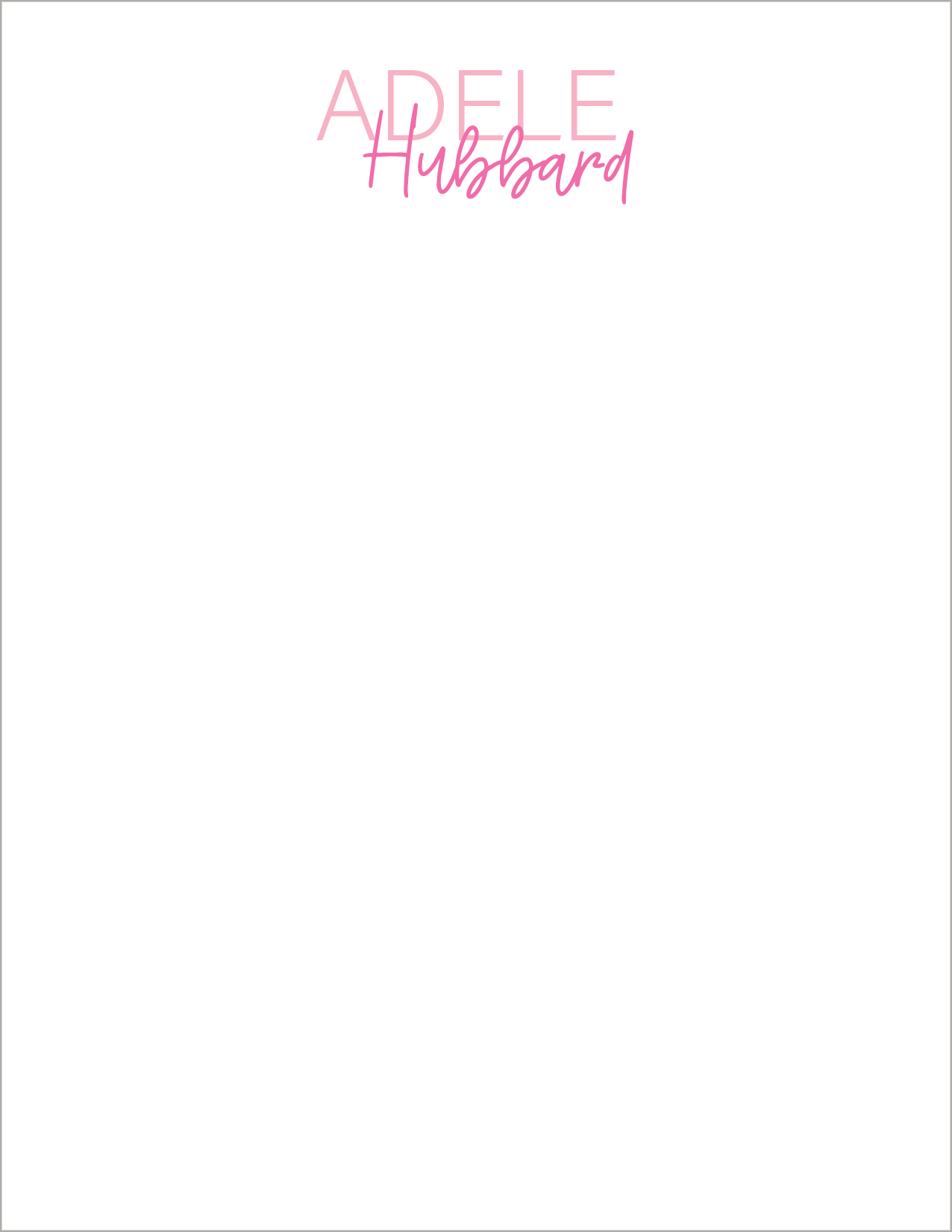 Notepad | Font Pair N010