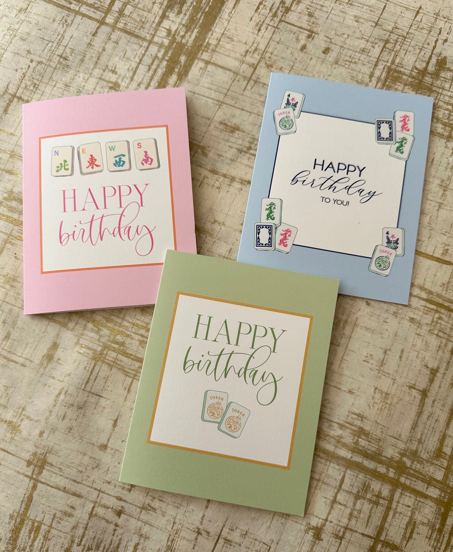 Mah Jongg Birthday Cards