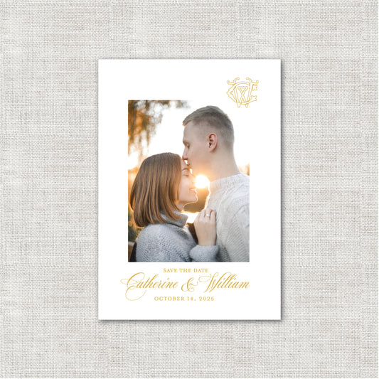 Wedding   |   Catherine Collection    |   Save the Date (5x7 Inch)