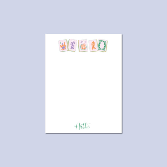 Personalized Notepad   |   Purple Tiles  |   Mah Jongg