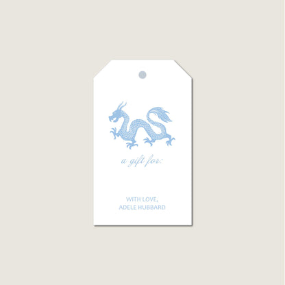 Gift Tag   |   Dragon (More Ink Color Choices)
