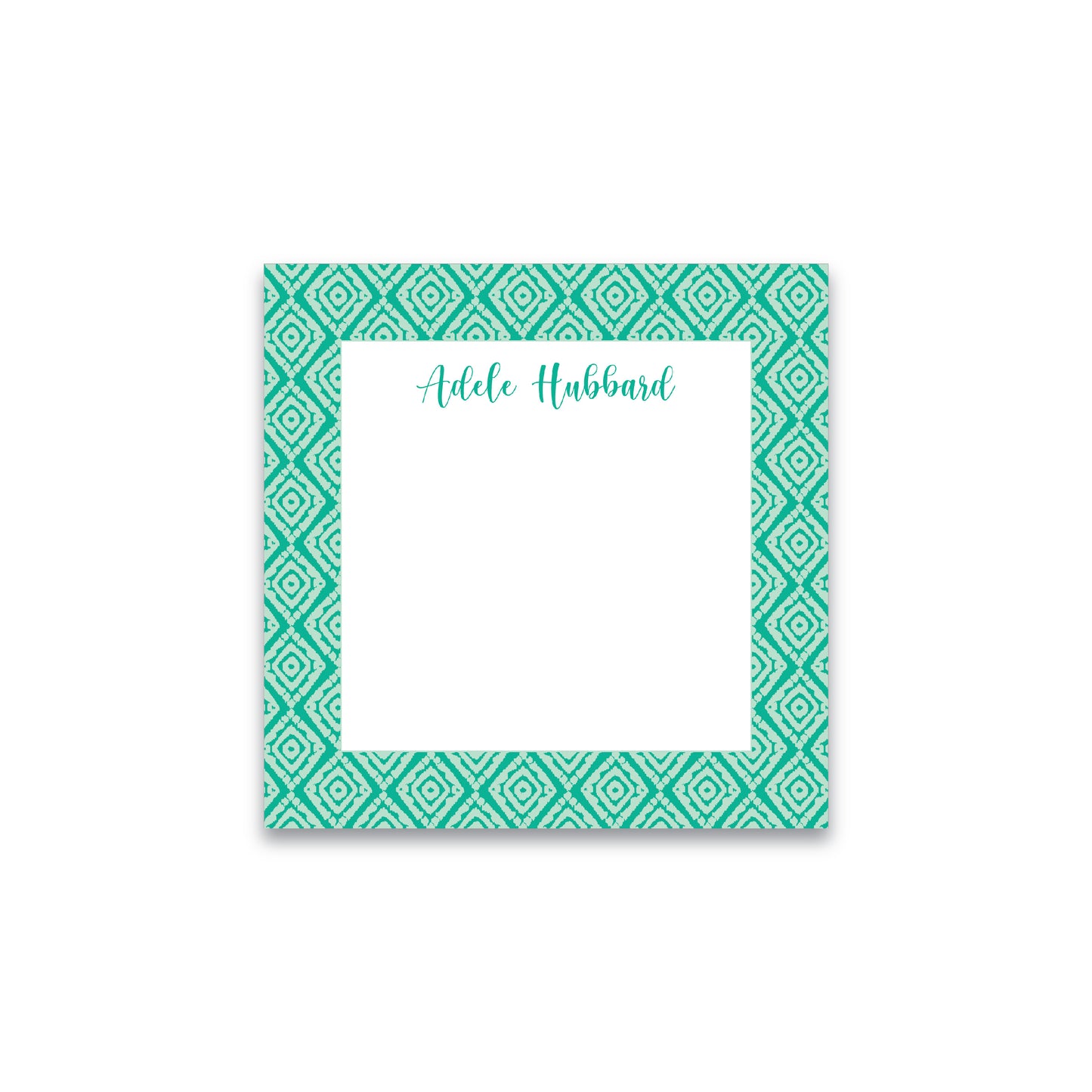 Notepad    |    Green Ikat