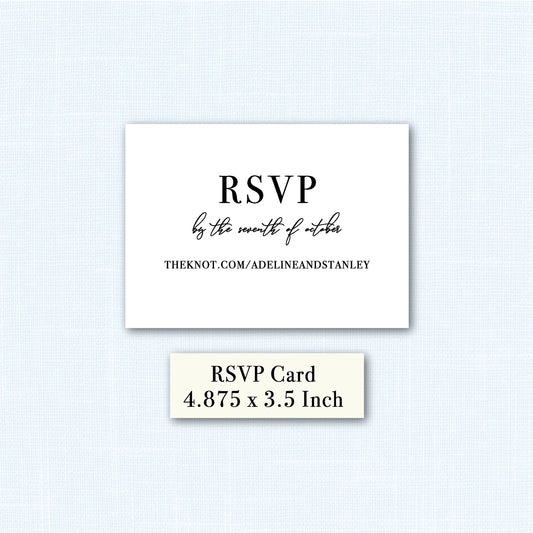 Wedding   |    Holly Collection    |    RSVP Card