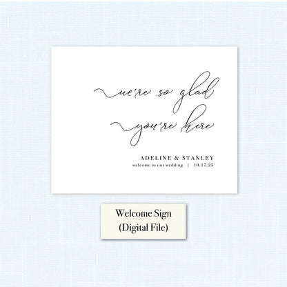Wedding    |    Holly Collection    |    Welcome Sign (PDF File)