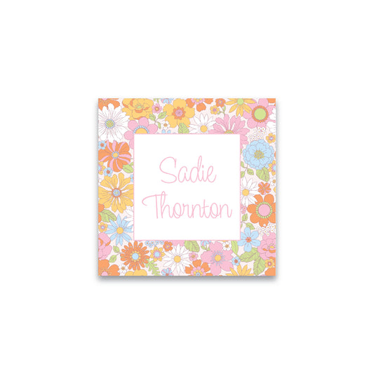 Gift Tag   |    Sticker   |    Bag Tag   |   Liberty Flowers Multi