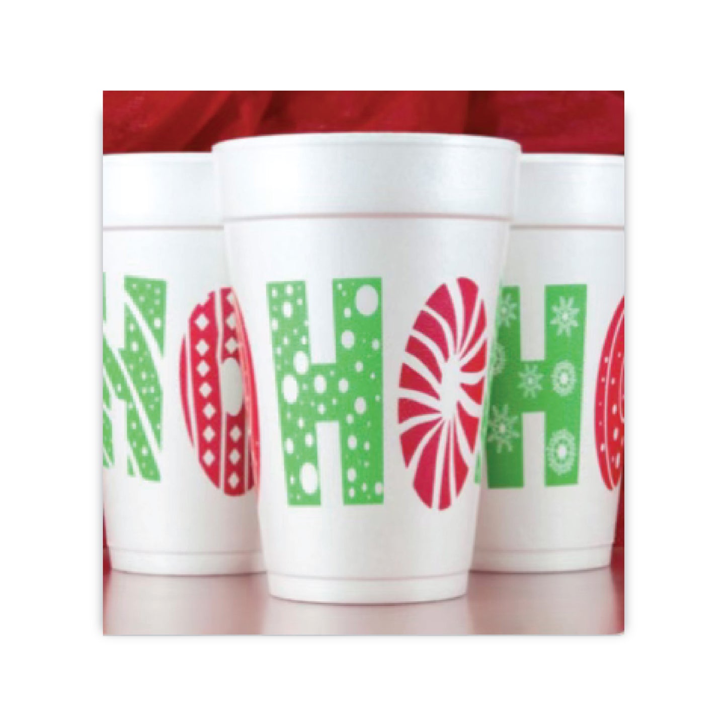 Christmas Party Cups    |    Peppermint Ho Ho Ho!