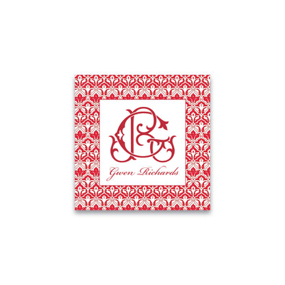 Holiday Gift Tag or Sticker   |   Peppermint Christmas with Duogram