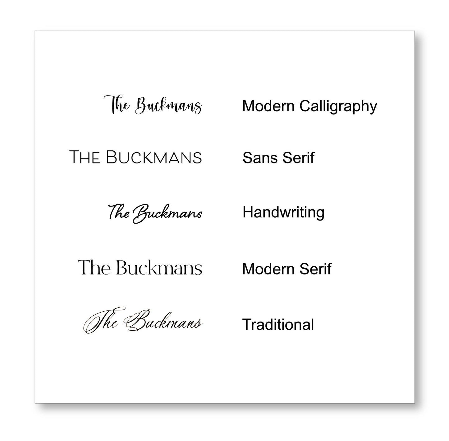 Flat Notecard   |   Initial Medallion