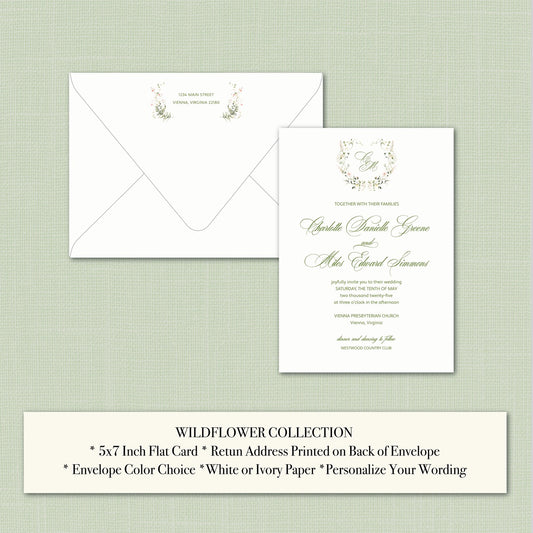 Wedding   |   Wildflower Collection    |   Invitation