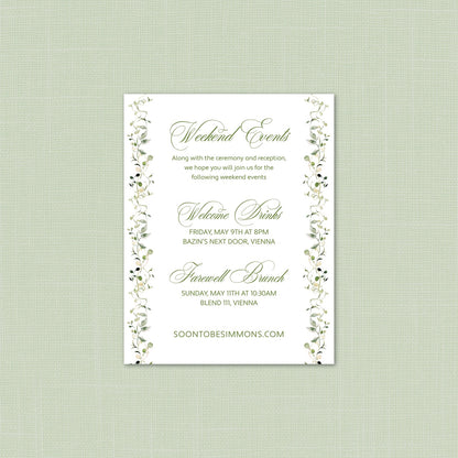Wedding   |    Wildflower Collection    |    Details Card