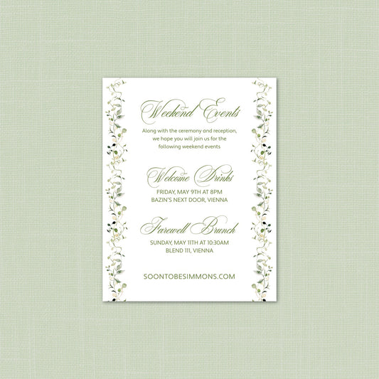 Wedding   |    Wildflower Collection    |    Details Card