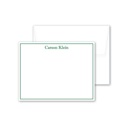 Flat Notecard   |    Simple Border