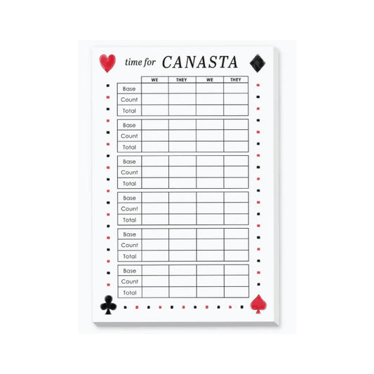 Notepad   |   Canasta Score Pad