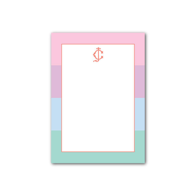 Personalized Notepad   |   Colorblock (Pastels)