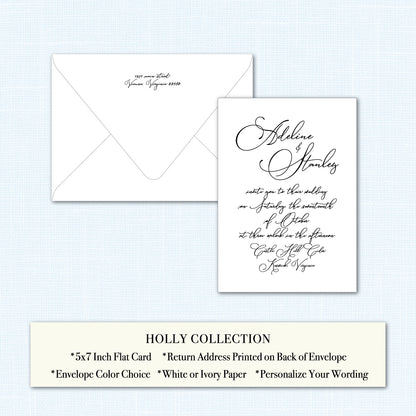 Wedding   |   Holly Collection    |   Invitation