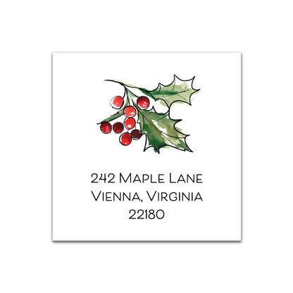 Holiday Address Label   |   Holly Jolly 2