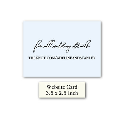 Wedding   |    Holly Collection    |    Small RSVP Card or Website Card