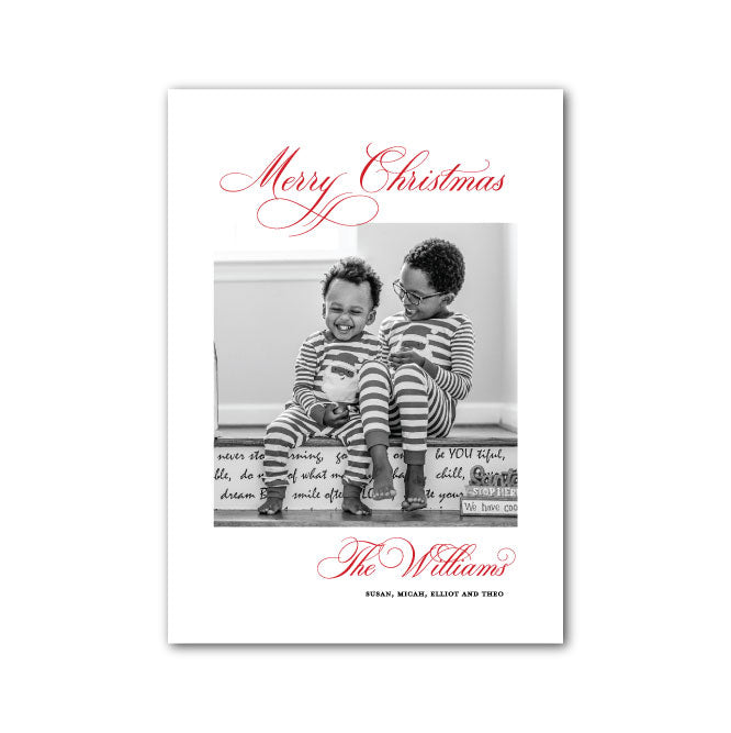 Holiday Photo Card    |    Wish you a Merry Christmas