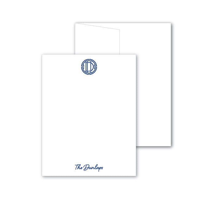 Flat Notecard   |   Initial Medallion