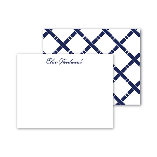 Flat Notecard    |     Navy Bamboo