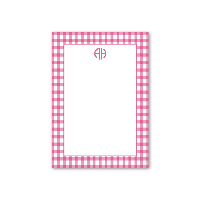 Notepad   |   Pink Gingham