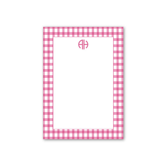 Notepad   |   Pink Gingham