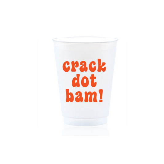 Mah Jongg Cups    |    Crack, Dot, Bam in Orange