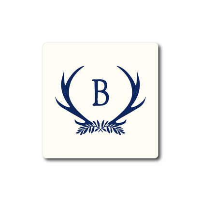 Paper Coaster    |    Antlers Monogram