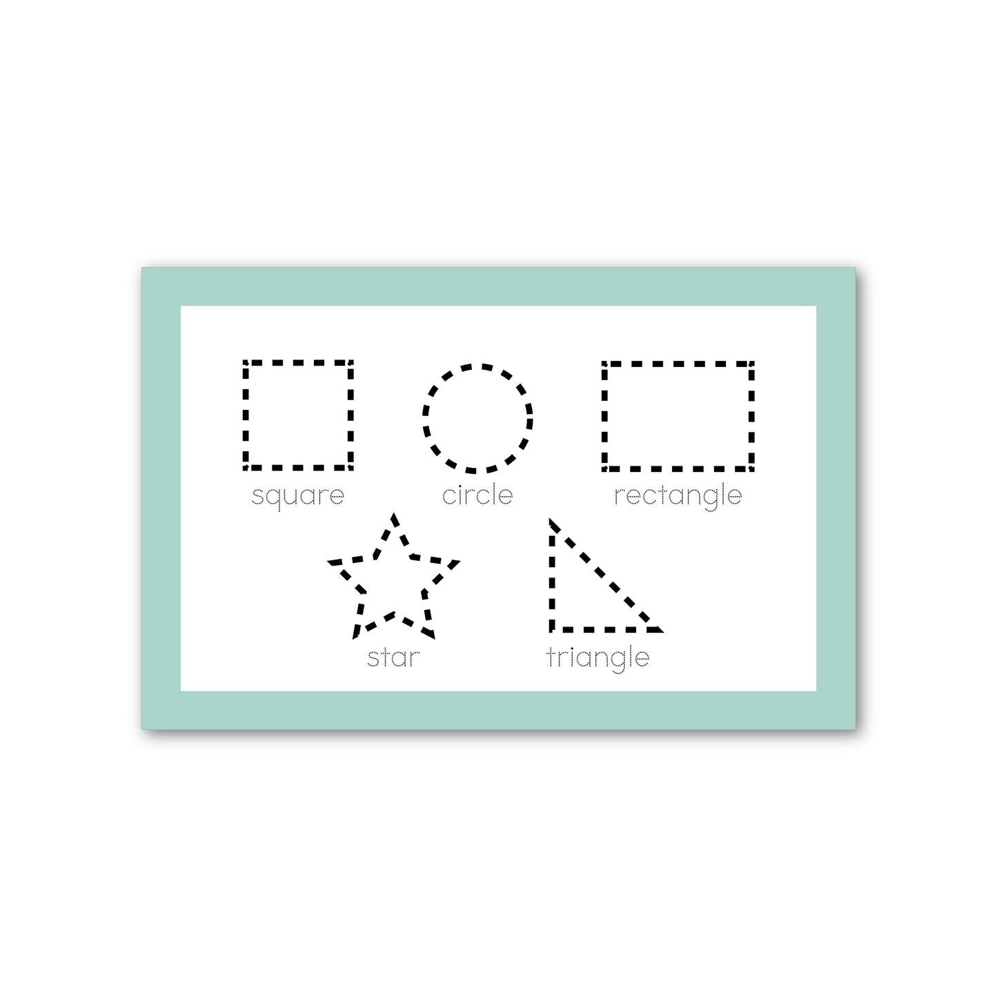 Laminated Placemat   |   Coral & Aqua