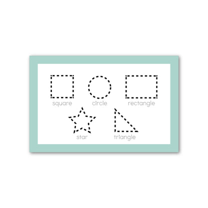 Laminated Placemat   |   Coral & Aqua