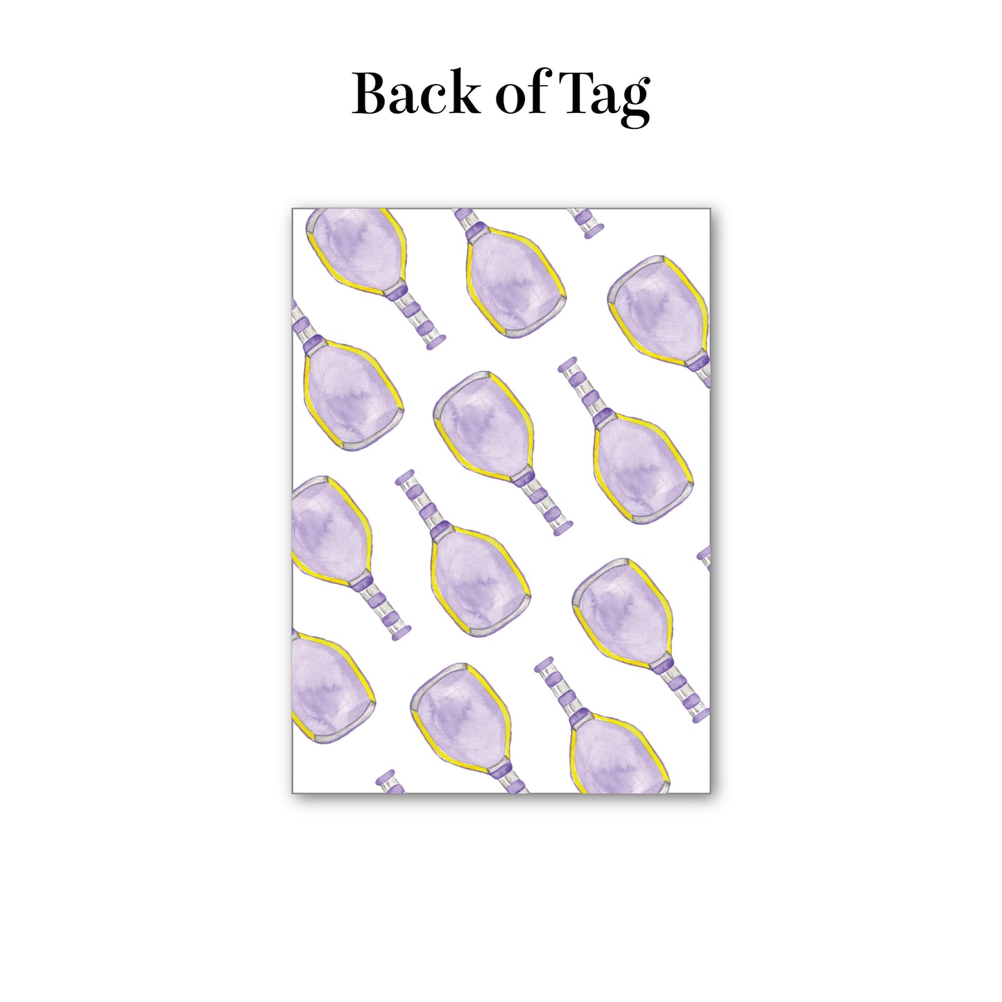 Bag Tag   |   Purple Pickleball